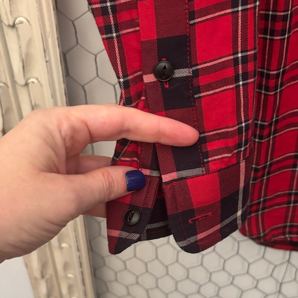 Madewell Ex-Boyfriend Plaid Shirt - Picture 6 of 8